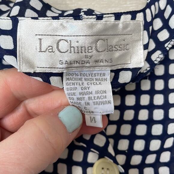 Vintage La Chine Classic grannycore blouse - Picture 4 of 6
